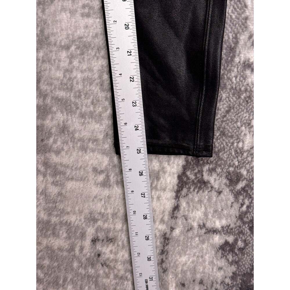 SPANX Leggings Large Womens Black High Rise Faux Leather - Picture 5 of 7